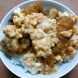 牡蠣天ぷら卵とじ丼